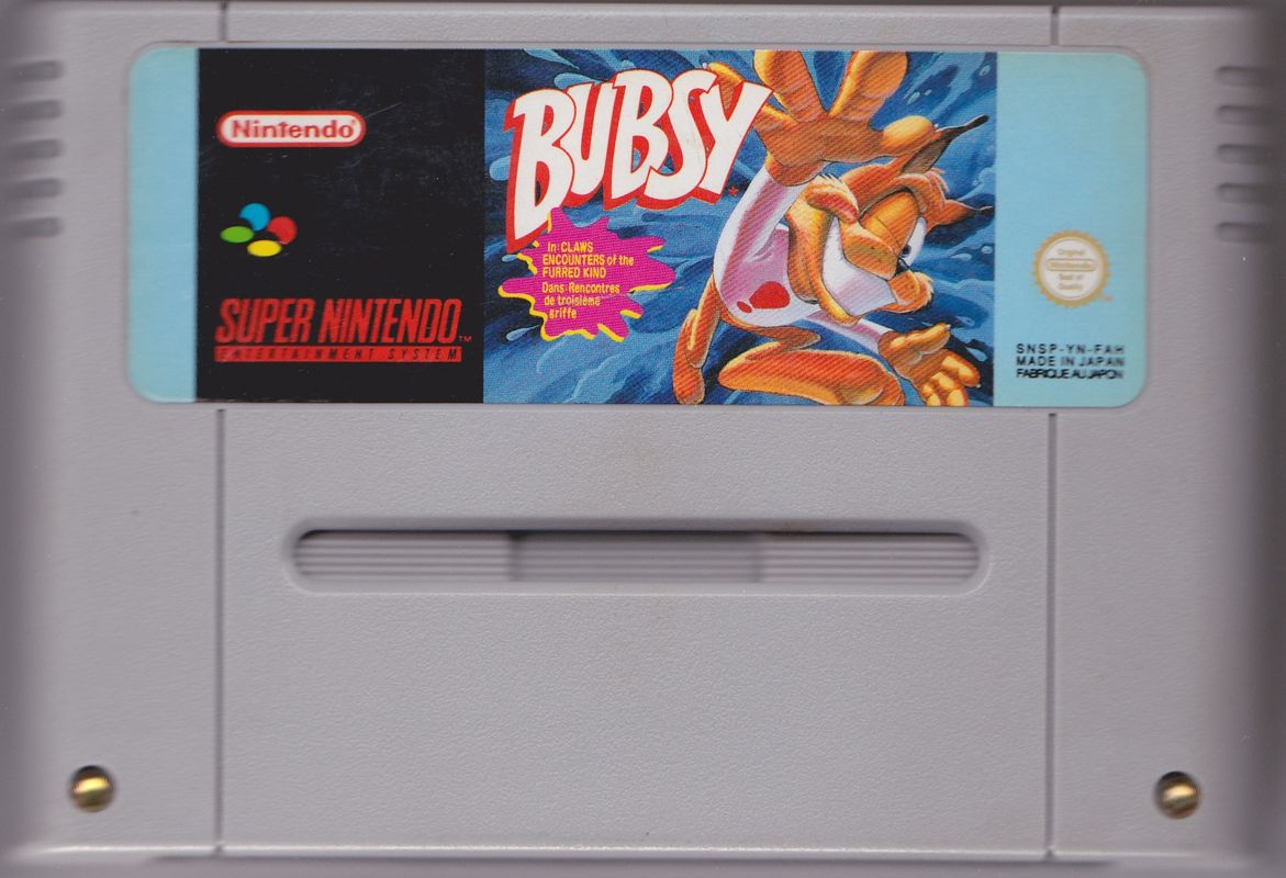 Media for Bubsy in: Claws Encounters of the Furred Kind (SNES): Front