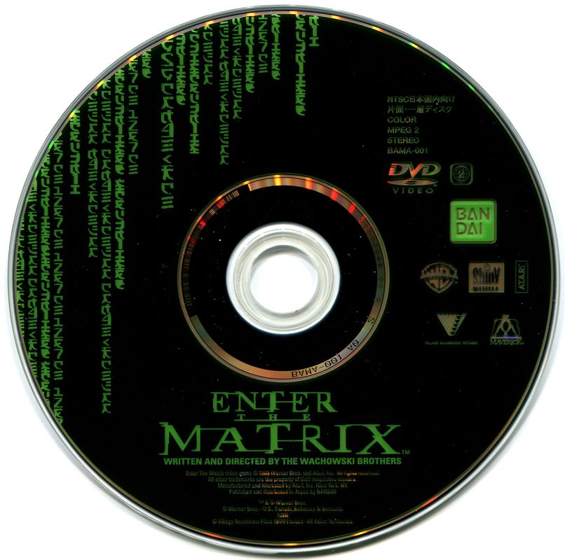 Media for Enter the Matrix (PlayStation 2): Bonus DVD