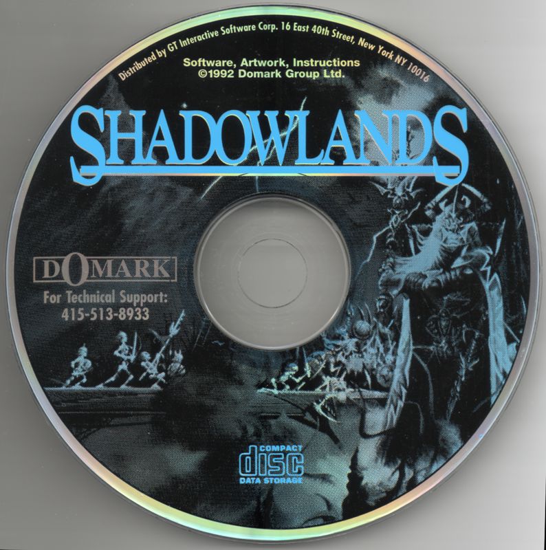 Media for Shadowlands (DOS) (GoodTimes Entertainment release)