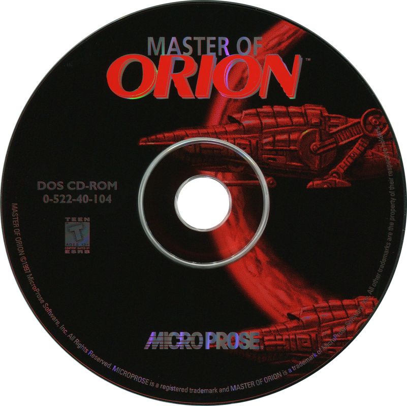 Media for Conquer the Universe (DOS): <i>Master of Orion</i>