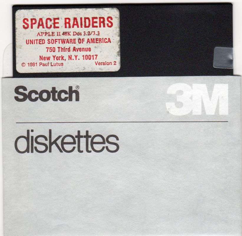 Media for Space Raiders (Apple II)