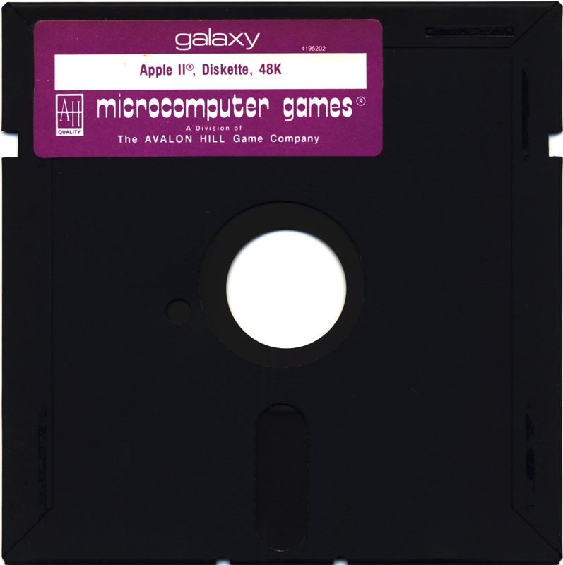 Media for Galaxy (Apple II and Atari 8-bit) (Flippy Disk release): Side Two - Apple II