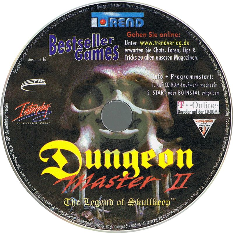 Media for Dungeon Master II: Skullkeep (DOS) (Bestseller Games release)
