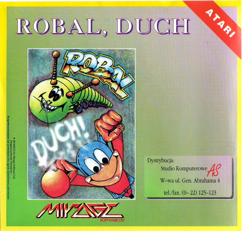 Front Cover for Robal, Duch (Atari 8-bit) (5.25" disk release)