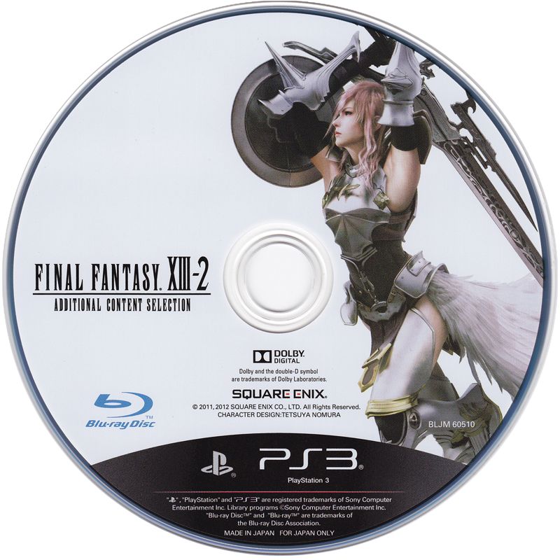 Final Fantasy Xiii 2 Digital Contents Selection Cover Or Packaging