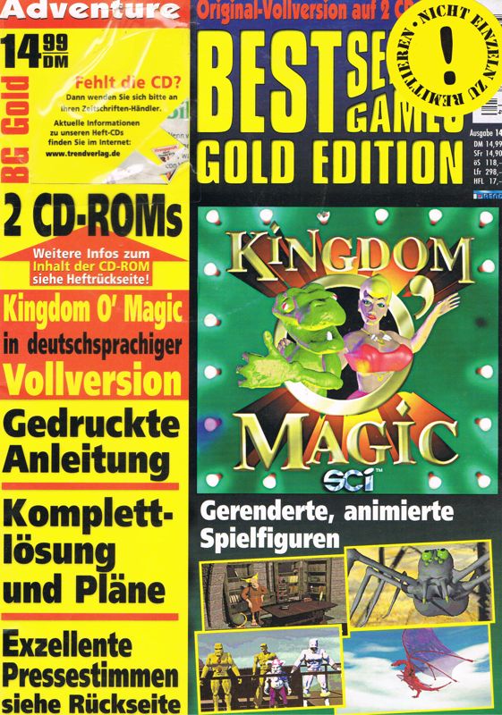 Front Cover for Kingdom O' Magic (DOS) (Bestseller Games Gold Edition release)