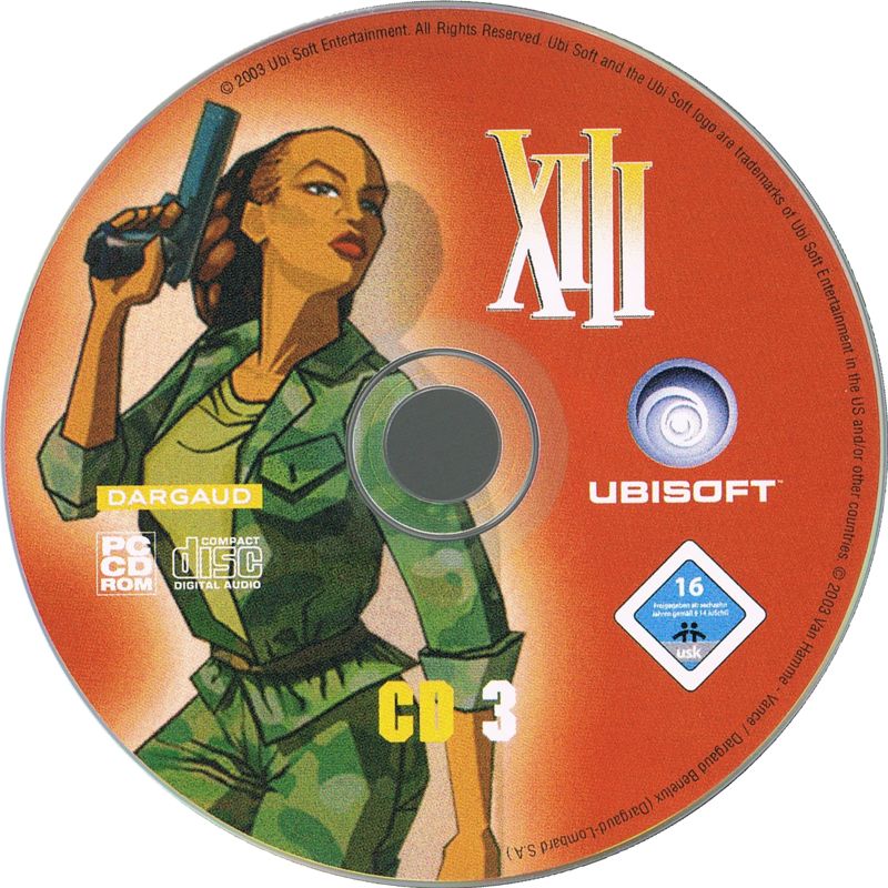 Media for XIII (Windows) (Ubisoft eXclusive release): Disk 3