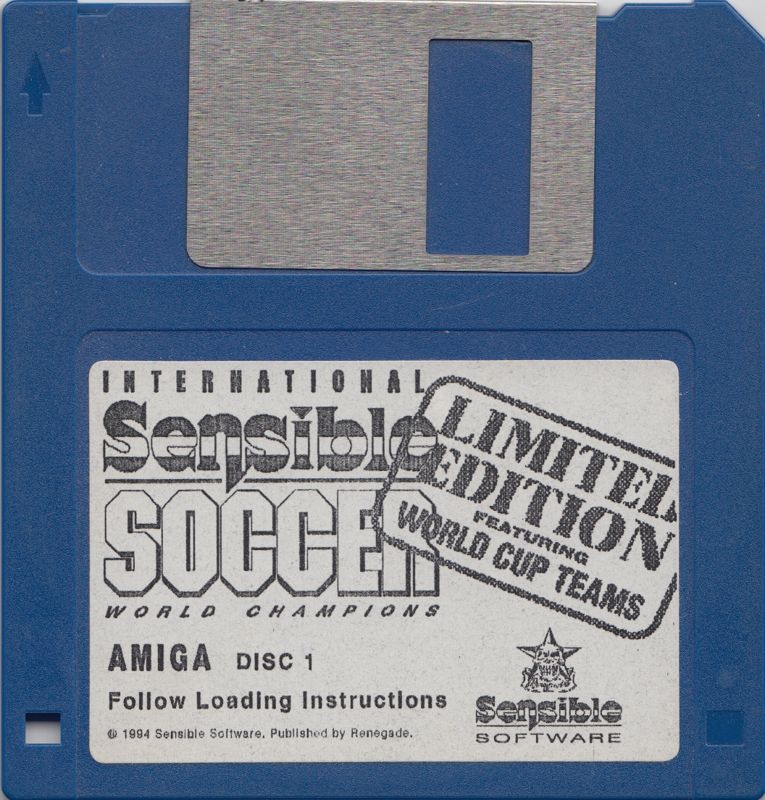 Media for International Sensible Soccer (Amiga): Disk 1/2