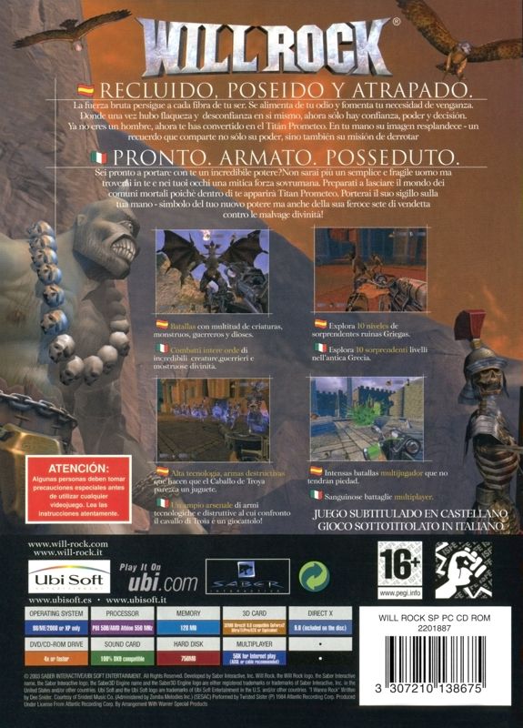 Will Rock cover or packaging material - MobyGames