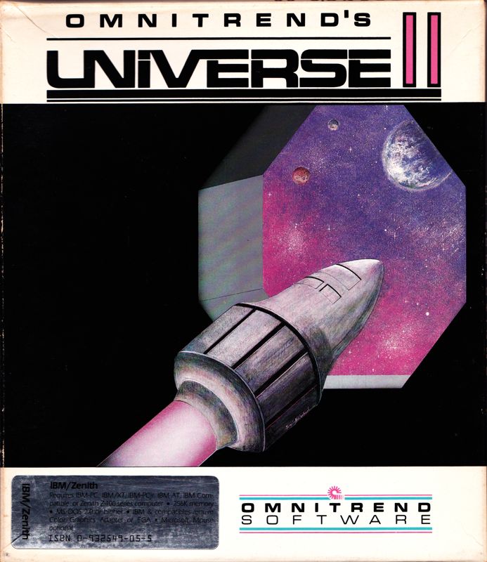 Front Cover for Universe II (DOS)