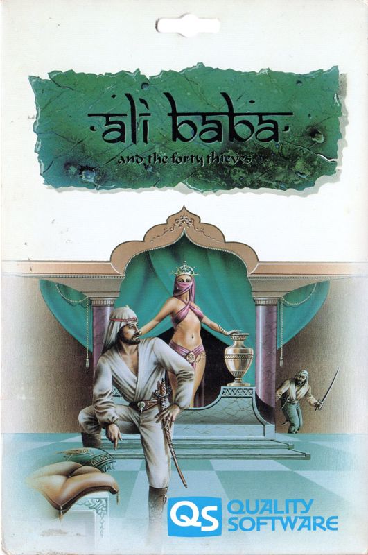 Front Cover for Ali Baba and the Forty Thieves (Atari 8-bit) (Cardboard Folder Version)