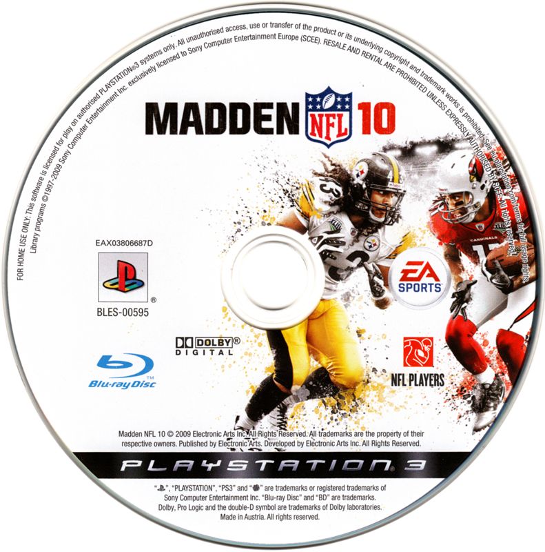 Media for Madden NFL 10 (PlayStation 3)