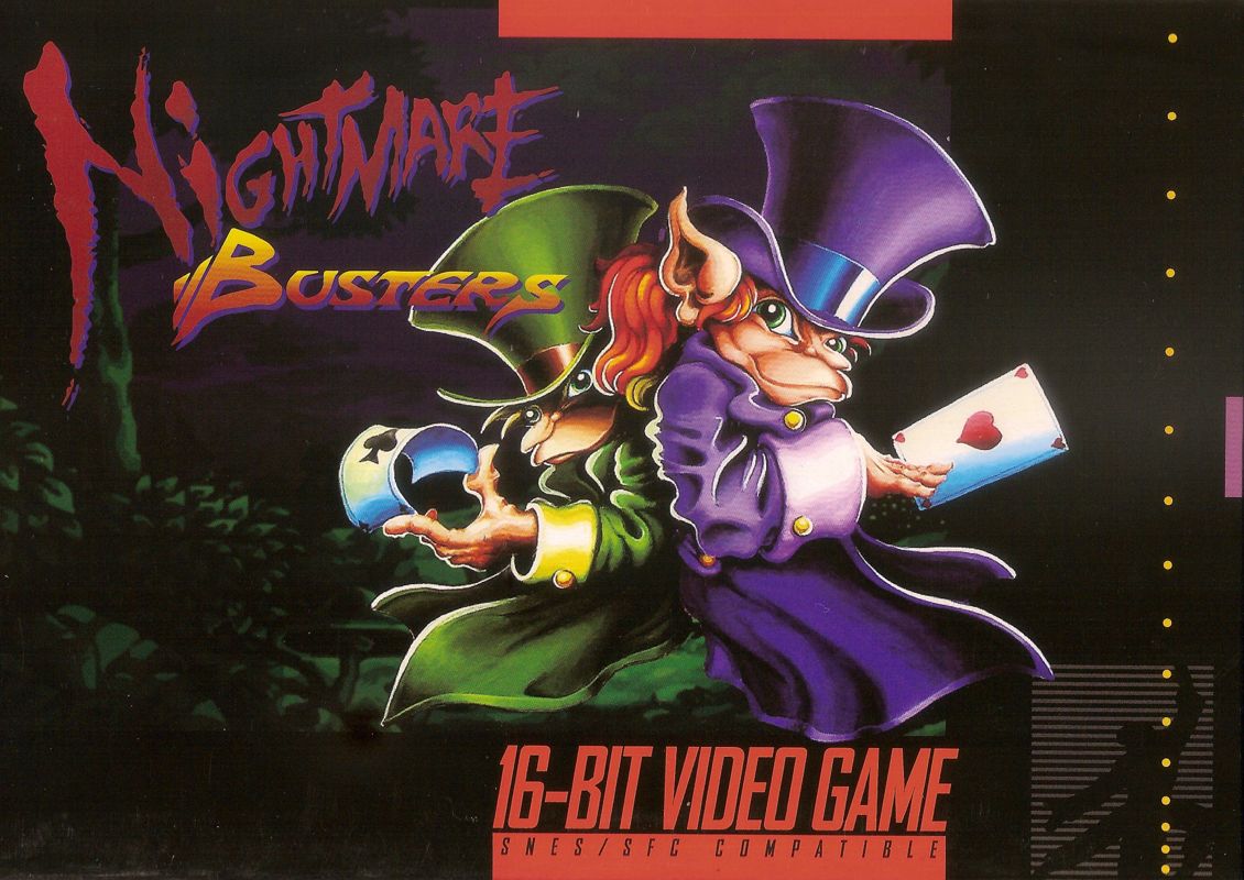 Front Cover for Nightmare Busters (SNES) (Product supports both PAL and NTSC machines in one package.)