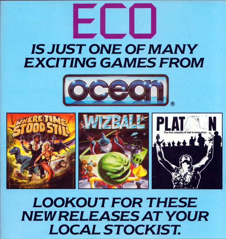 Inside Cover for Eco (Atari ST)