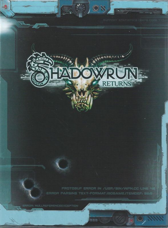 Front Cover for Shadowrun Returns (Windows) (Kickstarter version)