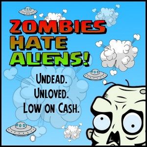 Front Cover for Zombies Hate Aliens! (Windows Phone)