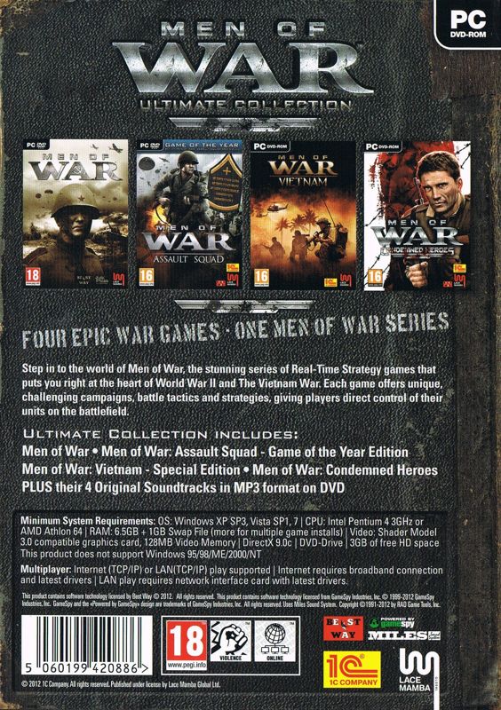 Other for Men of War: Ultimate Collection (Windows): Keep Case Back