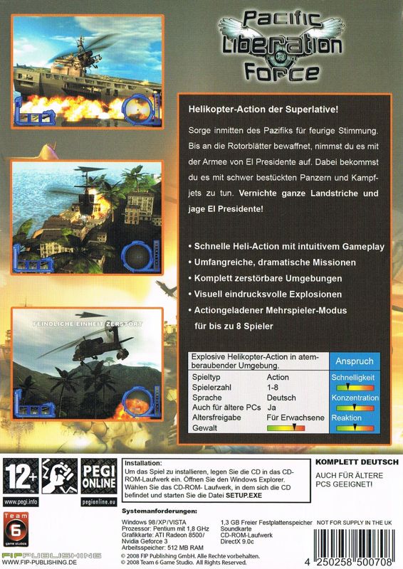 Back Cover for Helicopter Strike Force (Windows)
