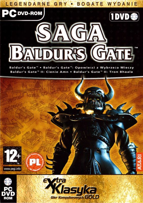 Front Cover for Baldur's Gate: 4 in 1 Boxset (Windows) (eXtra Klasyka GOLD release)