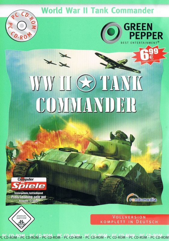 Front Cover for WWII Tank Commander (Windows) (Green Pepper release with incorrect USK logo)