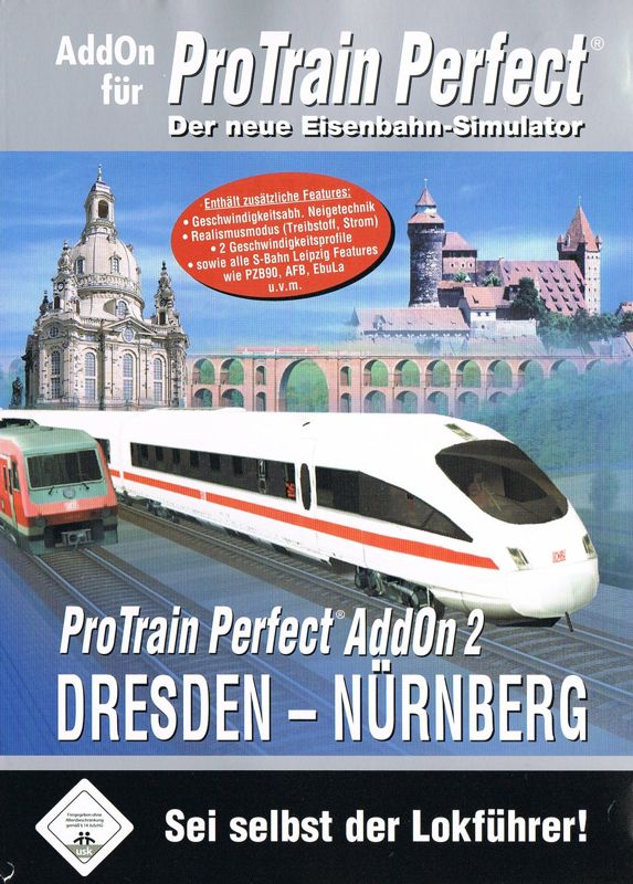 Front Cover for ProTrain Perfect AddOn 2: Dresden-Nürnberg (Windows)