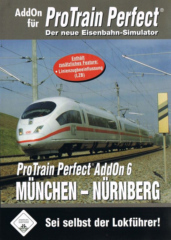 Front Cover for ProTrain Perfect AddOn 6: München - Nürnberg (Windows)