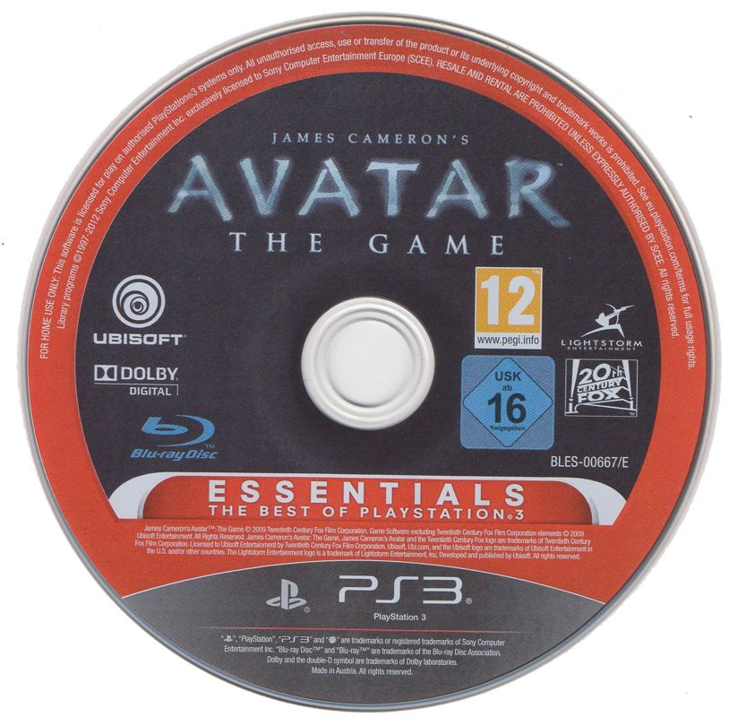 James Cameron's Avatar: The Game cover or packaging material - MobyGames