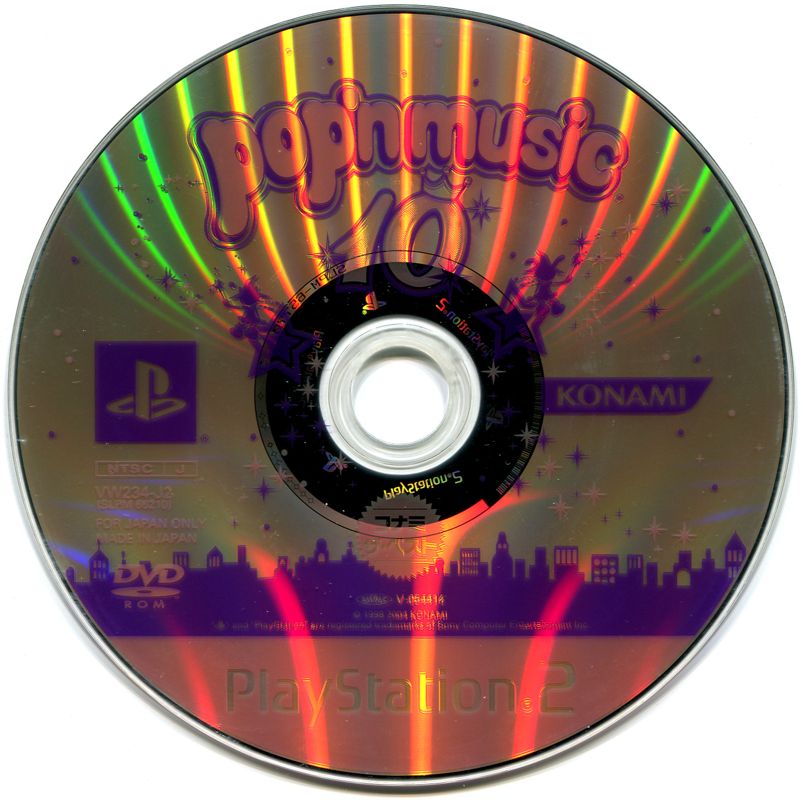 Media for pop'n music 10 (PlayStation 2) (Konami the Best release)