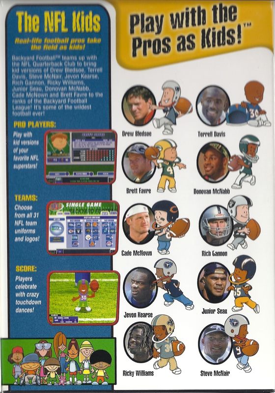 Inside Cover for Backyard Football 2002 (Macintosh and Windows): Right