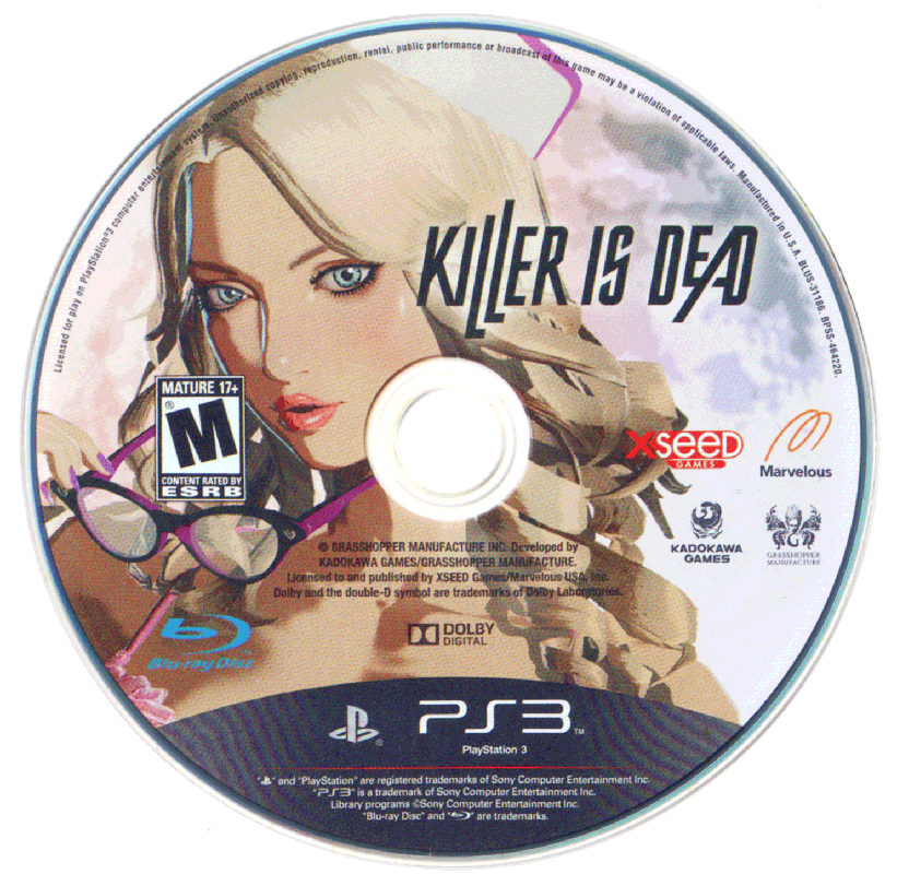 Media for Killer Is Dead (PlayStation 3) (Killer is Dead premium edition. Containing art book, soundtrack, and DLC insert.)