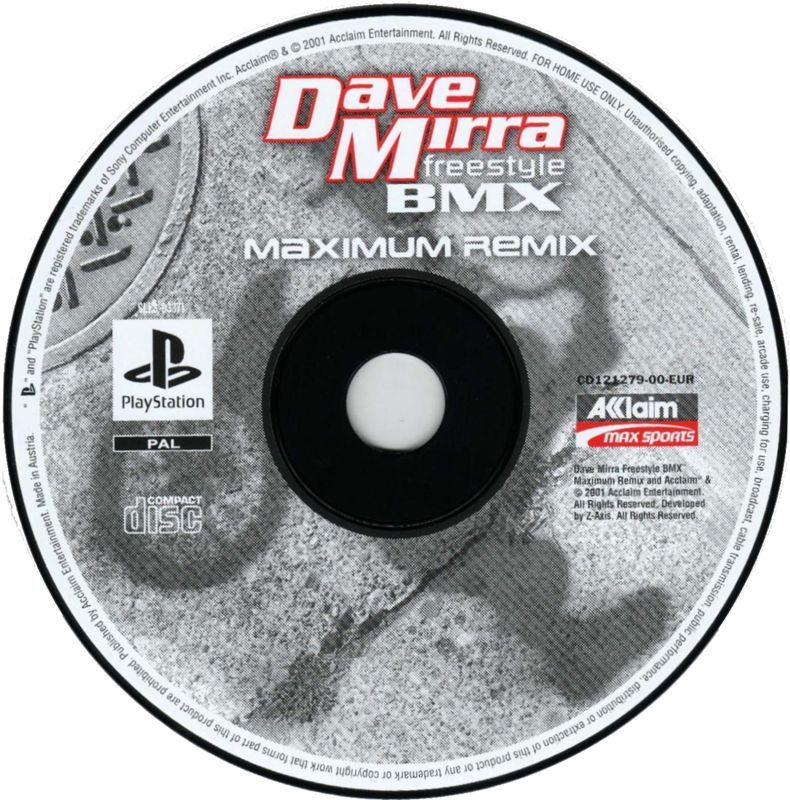 Media for Dave Mirra Freestyle BMX: Maximum Remix (PlayStation)