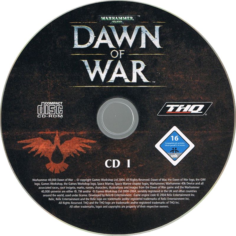 Media for Warhammer 40,000: Dawn of War (Windows) (Re-release): Disc 1