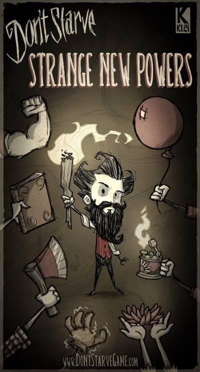 Front Cover for Don't Starve (Linux and Macintosh and Windows): Strange New Powers update (July 2, 2013).