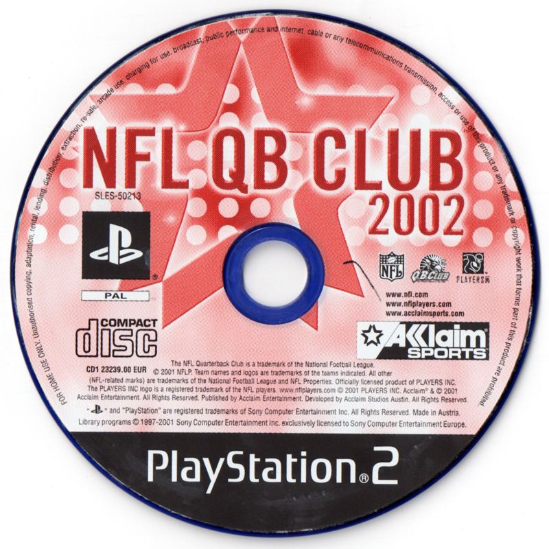 Media for NFL QB Club 2002 (PlayStation 2)