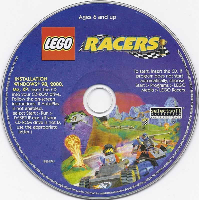 Media for LEGO Racers (Windows) (SelectSoft re-release)