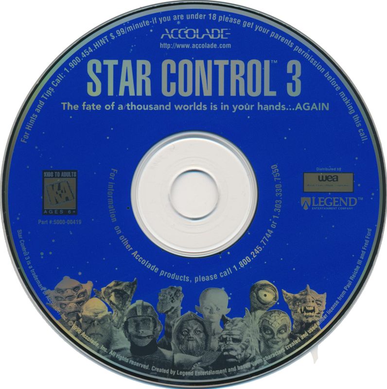Media for Star Control 3 (DOS)
