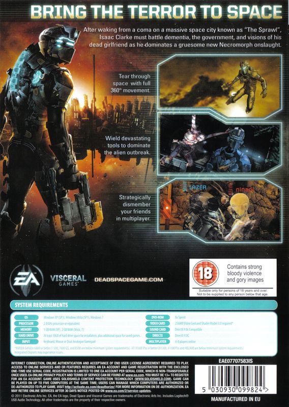 Dead Space 2 cover or packaging material - MobyGames