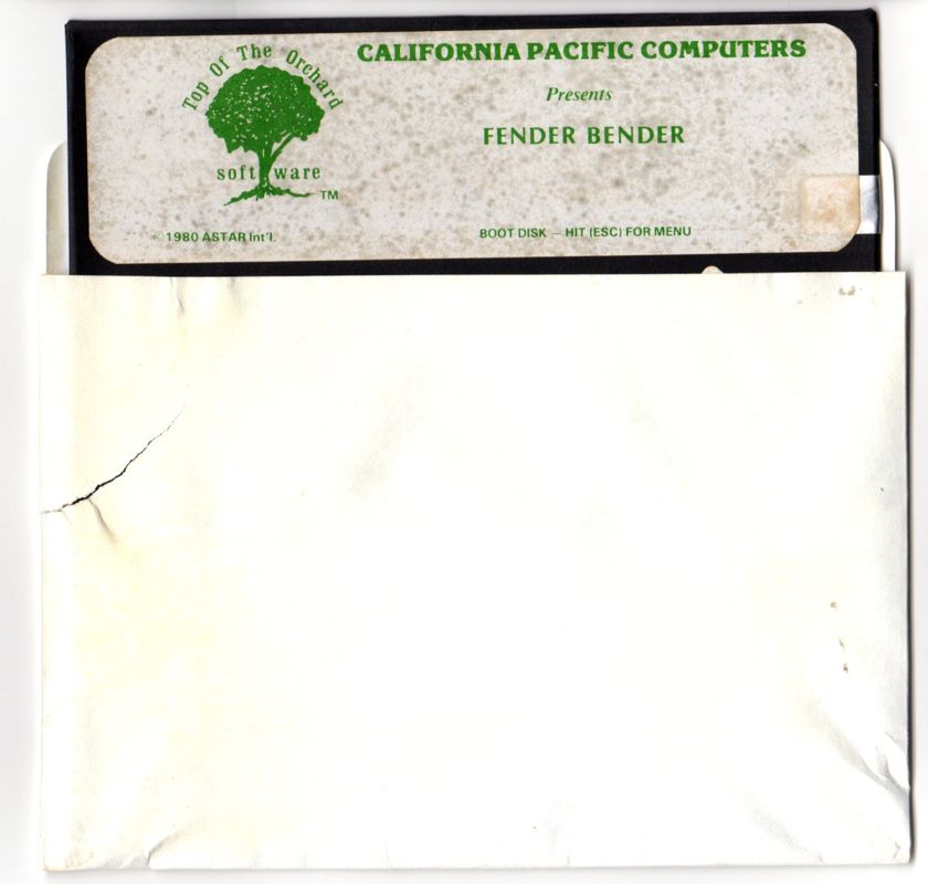 Fender Bender cover or packaging material MobyGames