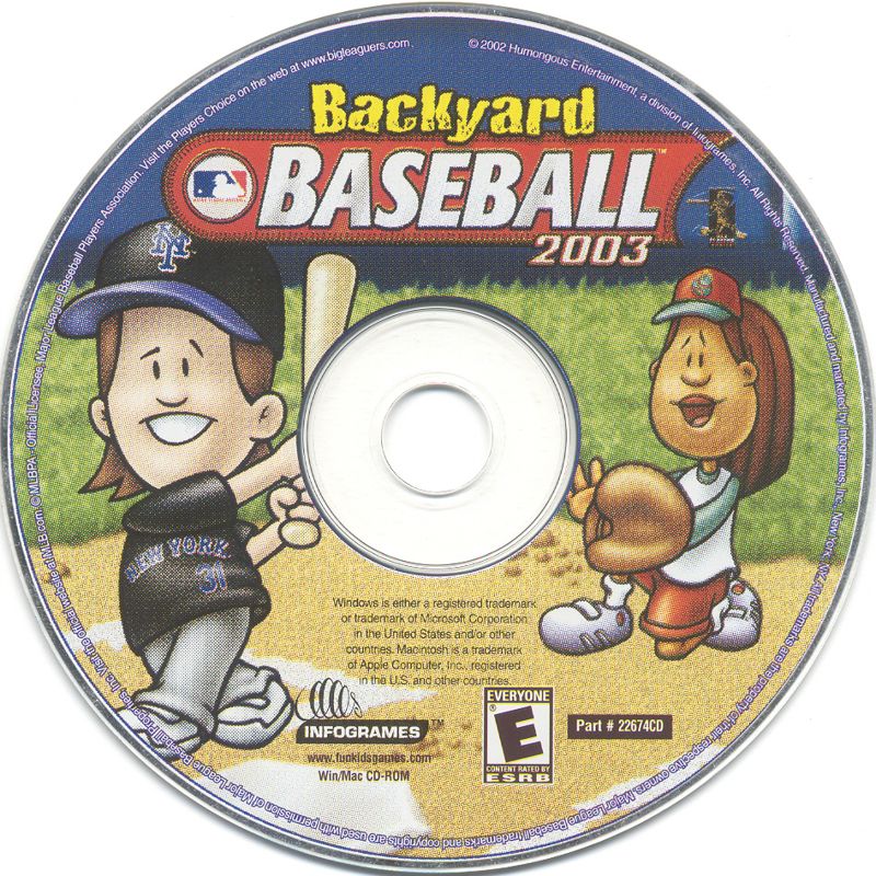 Media for Backyard Baseball 2003 (Macintosh and Windows)