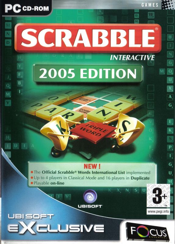 Front Cover for Scrabble Interactive: 2005 Edition (Windows) (Ubisoft eXclusive / Focus Multimedia release)