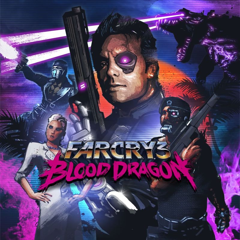 Front Cover for Far Cry 3: Blood Dragon (PlayStation 3) (PSN release)