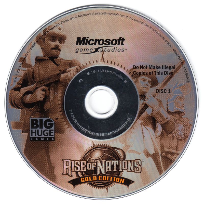 Media for Rise of Nations: Gold Edition (Windows): Disc 1
