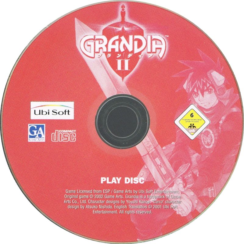 Media for Grandia II (Windows) (Budget release): Play Disk