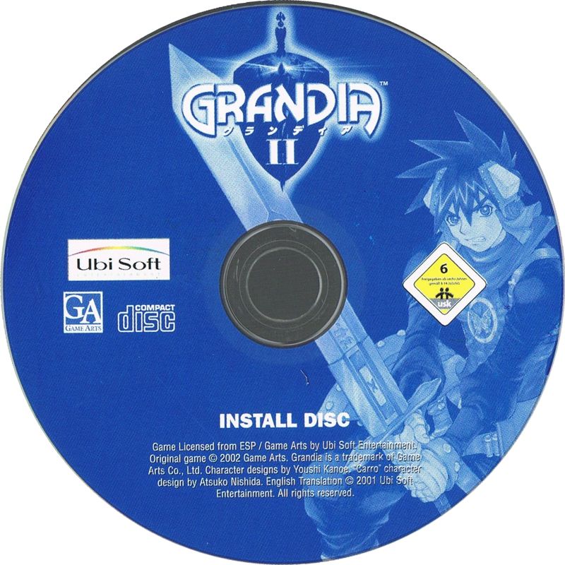 Media for Grandia II (Windows) (Budget release): Install Disk