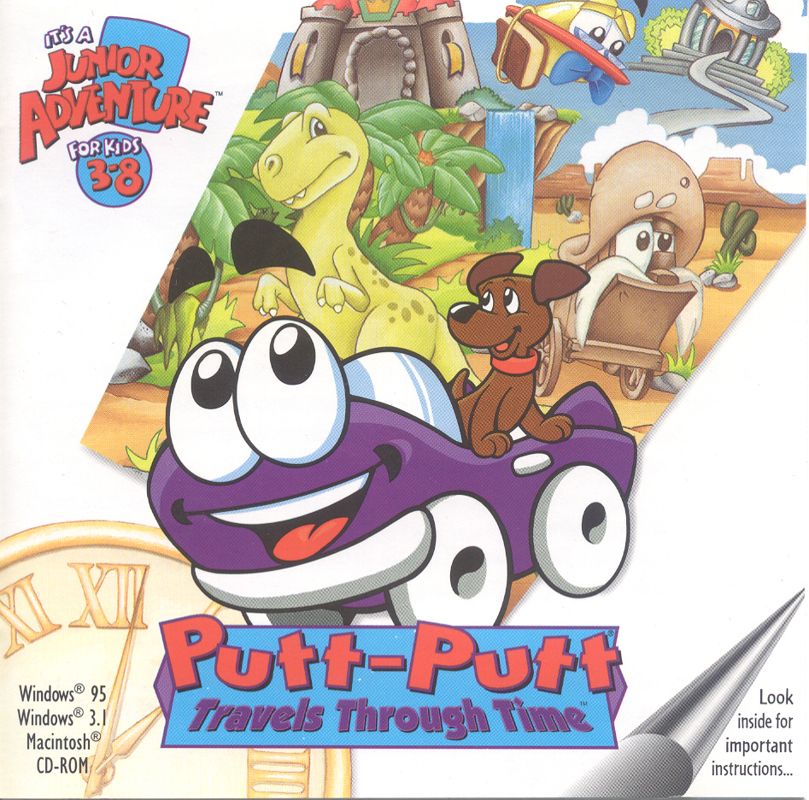 Other for Putt-Putt Travels Through Time (Macintosh and Windows and Windows 3.x): Jewel Case - Front