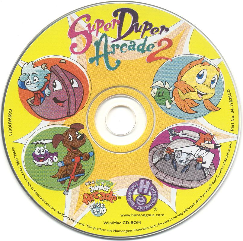 Media for Super Duper Arcade 2 (Macintosh and Windows and Windows 3.x)
