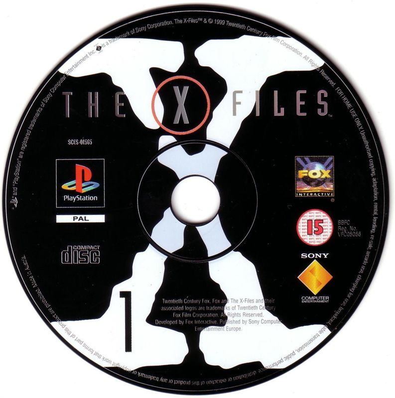 Media for The X-Files Game (PlayStation): Disc 1