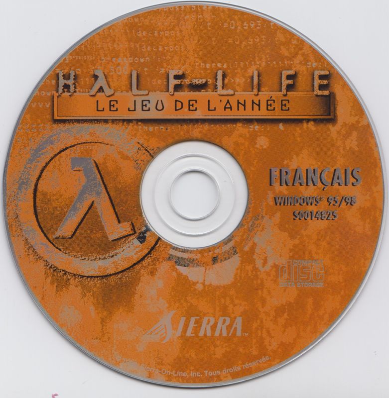 Media for Half-Life: Adrenaline Pack (Windows) (Slipcase contains 2 boxes): Half-Life: Game of the Year Edition Disc