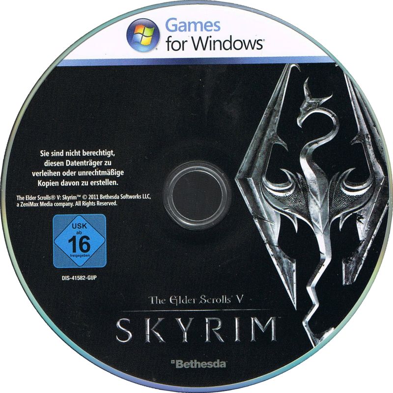 Media for The Elder Scrolls V: Skyrim (Windows) (Re-release with double sided Cover)