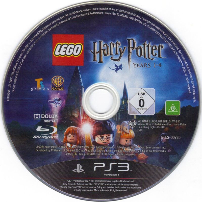 Media for LEGO Harry Potter: Years 1-4 (PlayStation 3)
